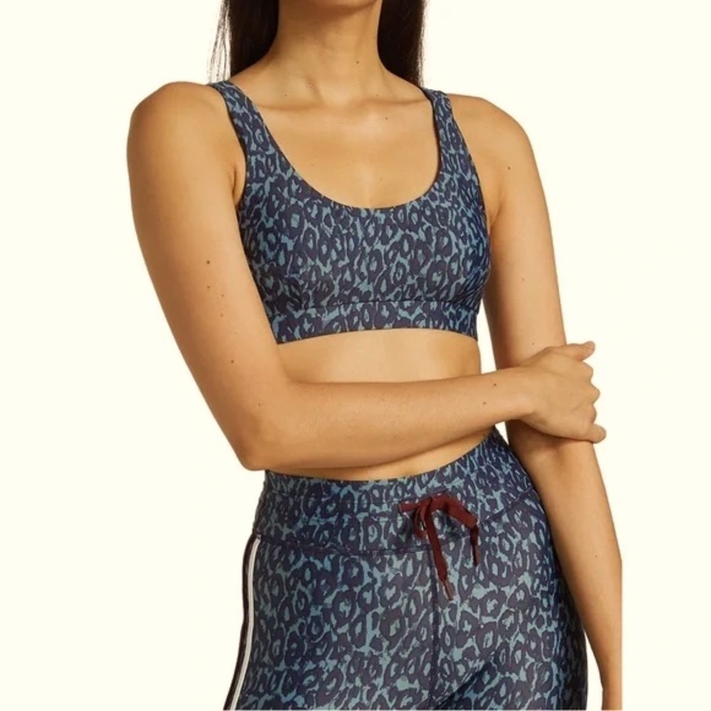 THE UPSIDE Primrose Leo Daisy Leopard print sports bra and legging SET NWT XL
